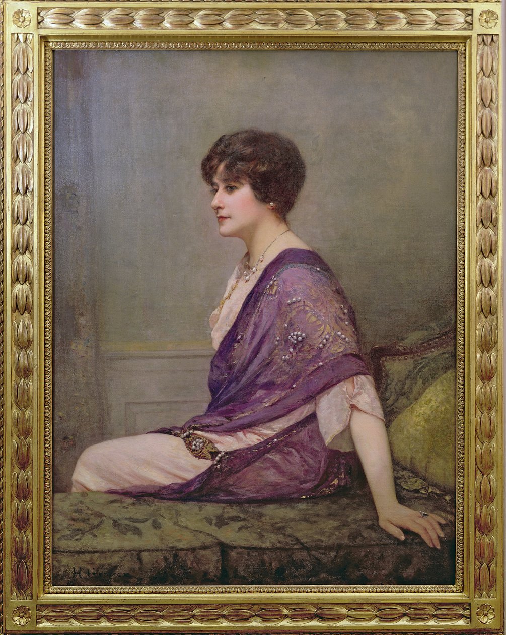 Porträtt av Couturier Madame Paquin (1869-1936) av Henri Gervex