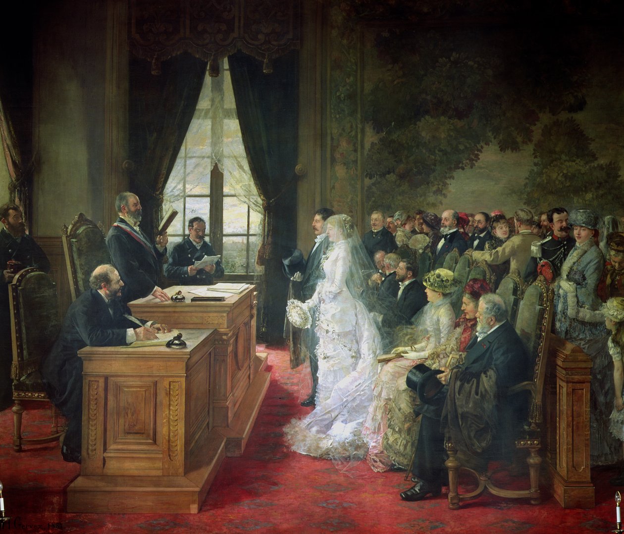 Det borgerliga äktenskapet, 1881 av Henri Gervex