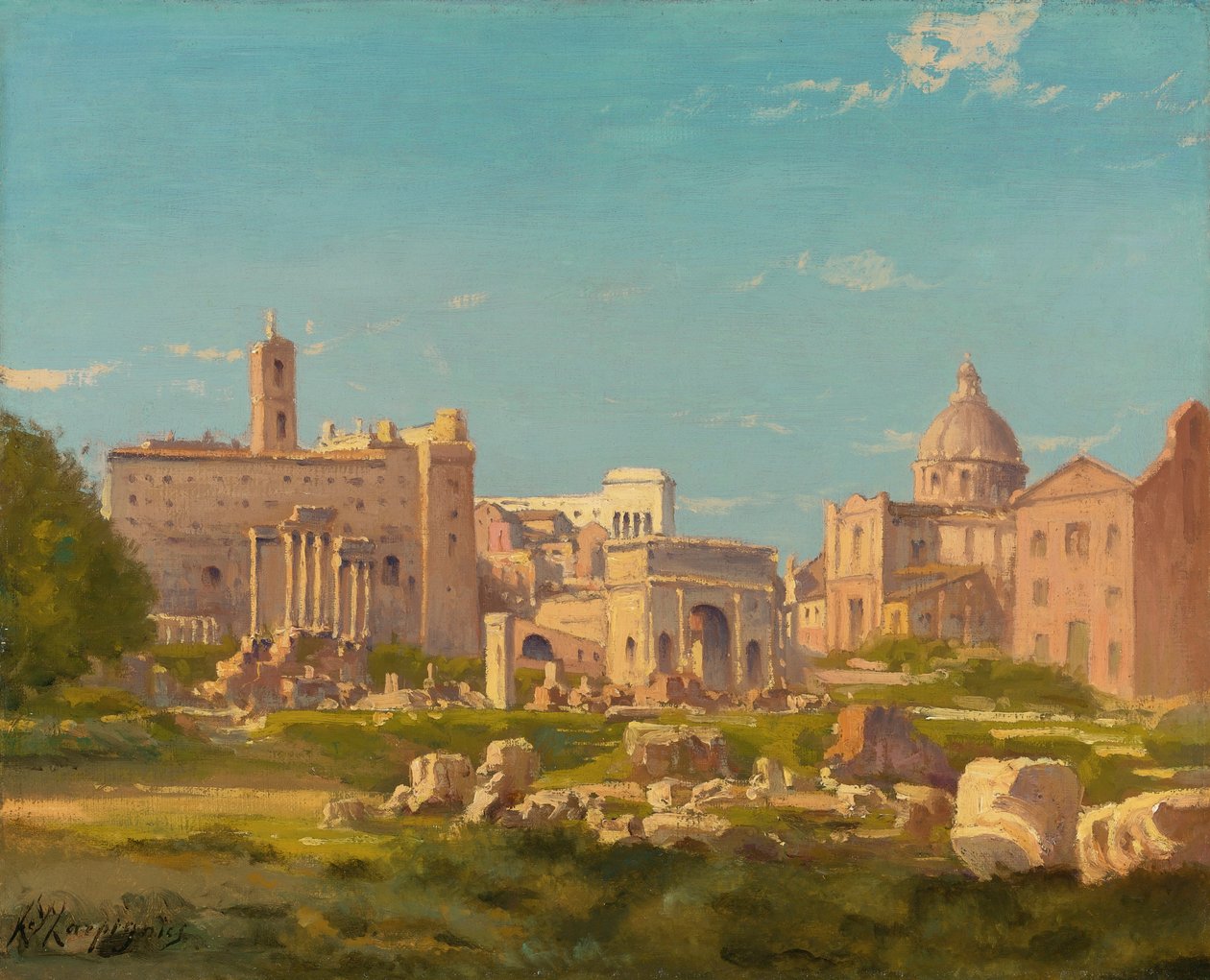 Det romerska forumet av Henri Joseph Harpignies