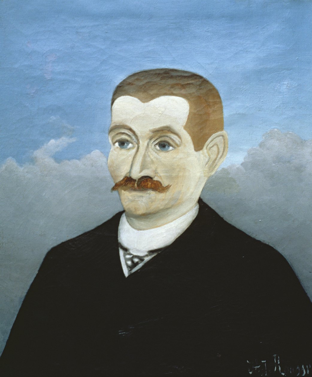 Porträtt av en rödhårig man av Henri Rousseau