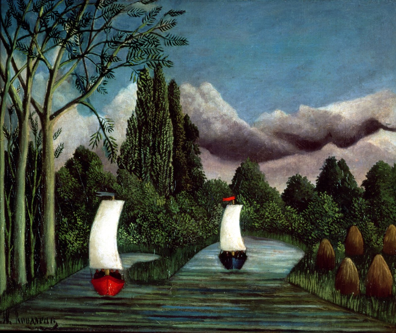 Oises stränder, 1905 av Henri Rousseau