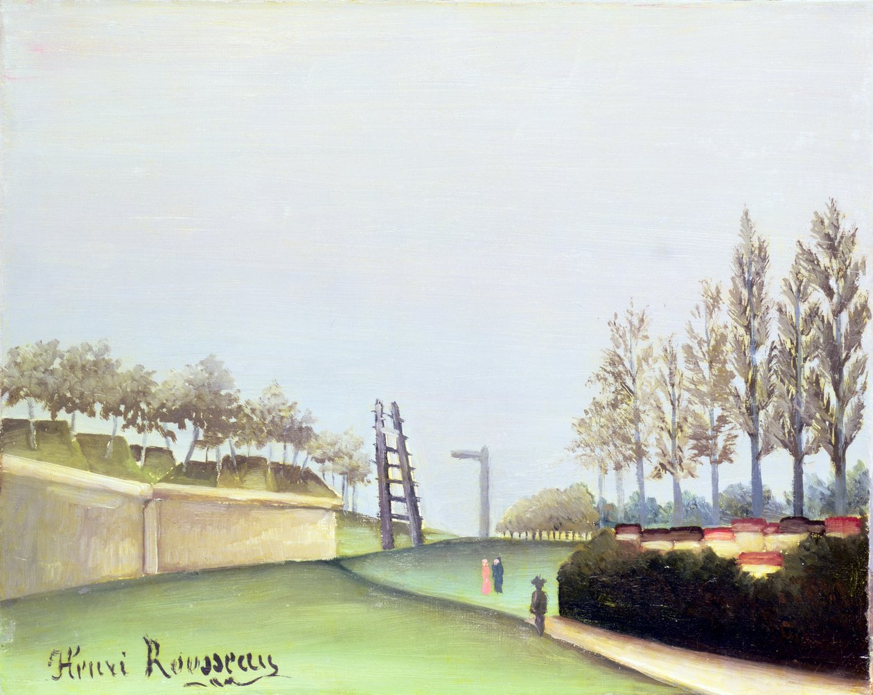 Utsikt från Porte de Vanves, Paris, 1909 av Henri Rousseau