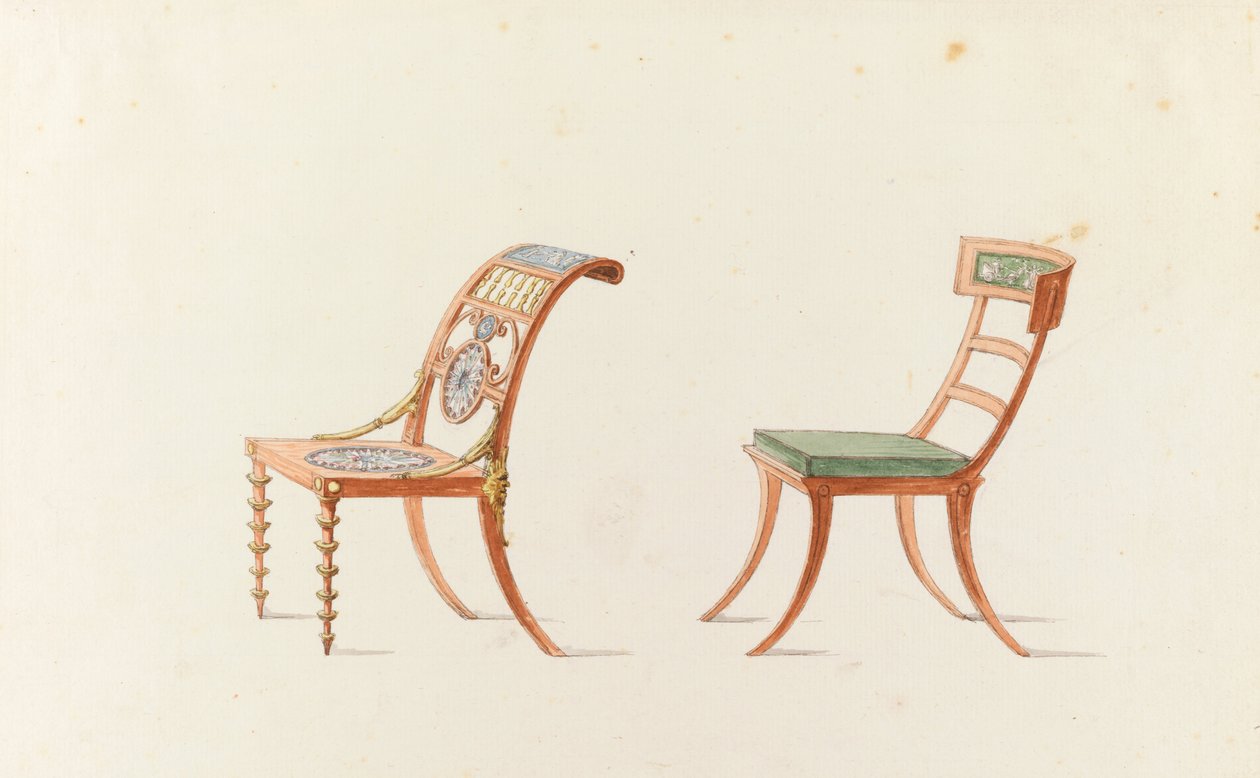 Stolar (2) av Nicolas Henri Jacob