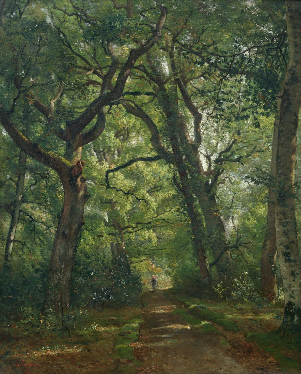 Sti i Skoven, 1864 swed av Henri Joseph Constant Dutilleux