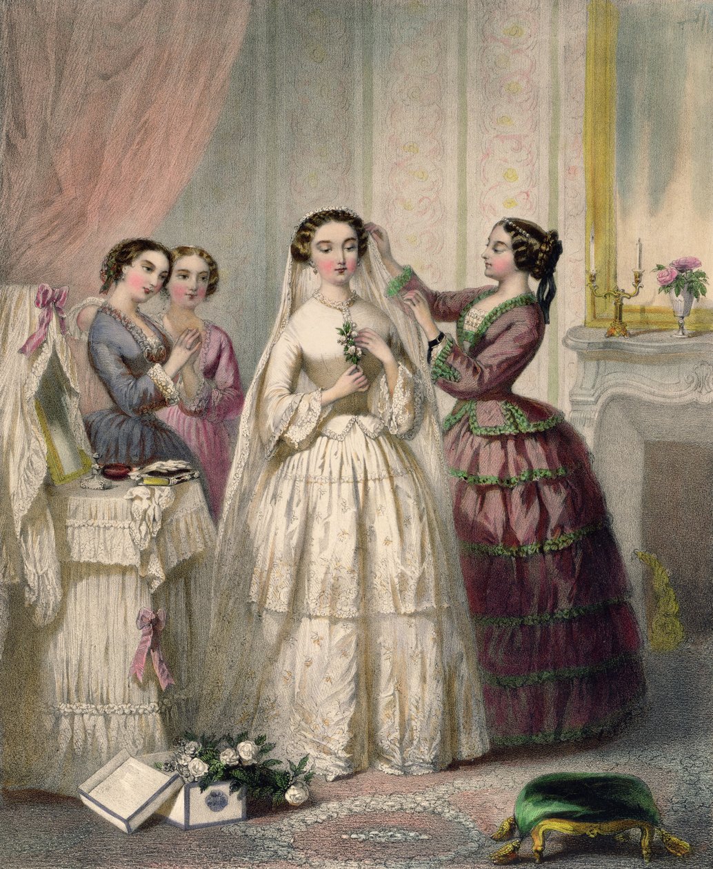 Bruden, graverad av J. Battannier, 1852-53 av Henri Lafon
