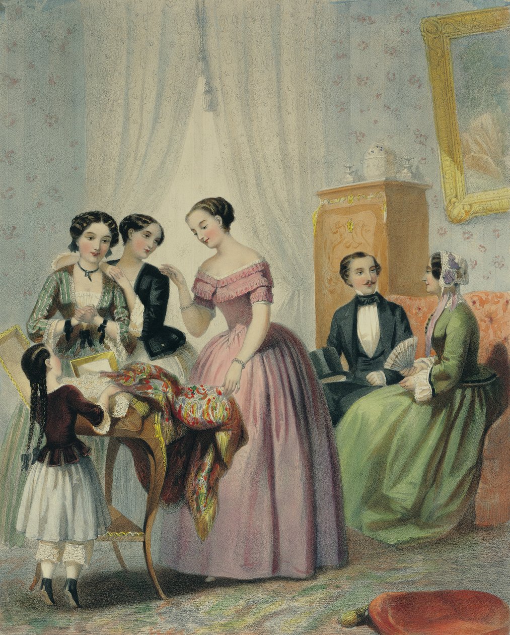 Bröllopspresenterna, graverade av Bettanier, 1852-53 av Henri Lafon