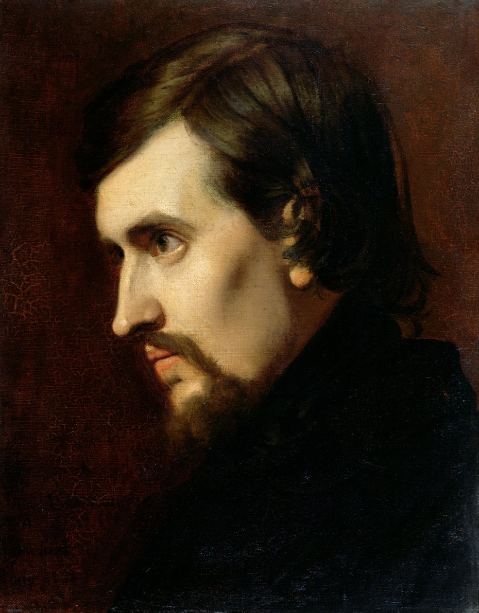 Porträtt av Charles-Francois Gounod (1818-93) 1841 av Henri Lehmann