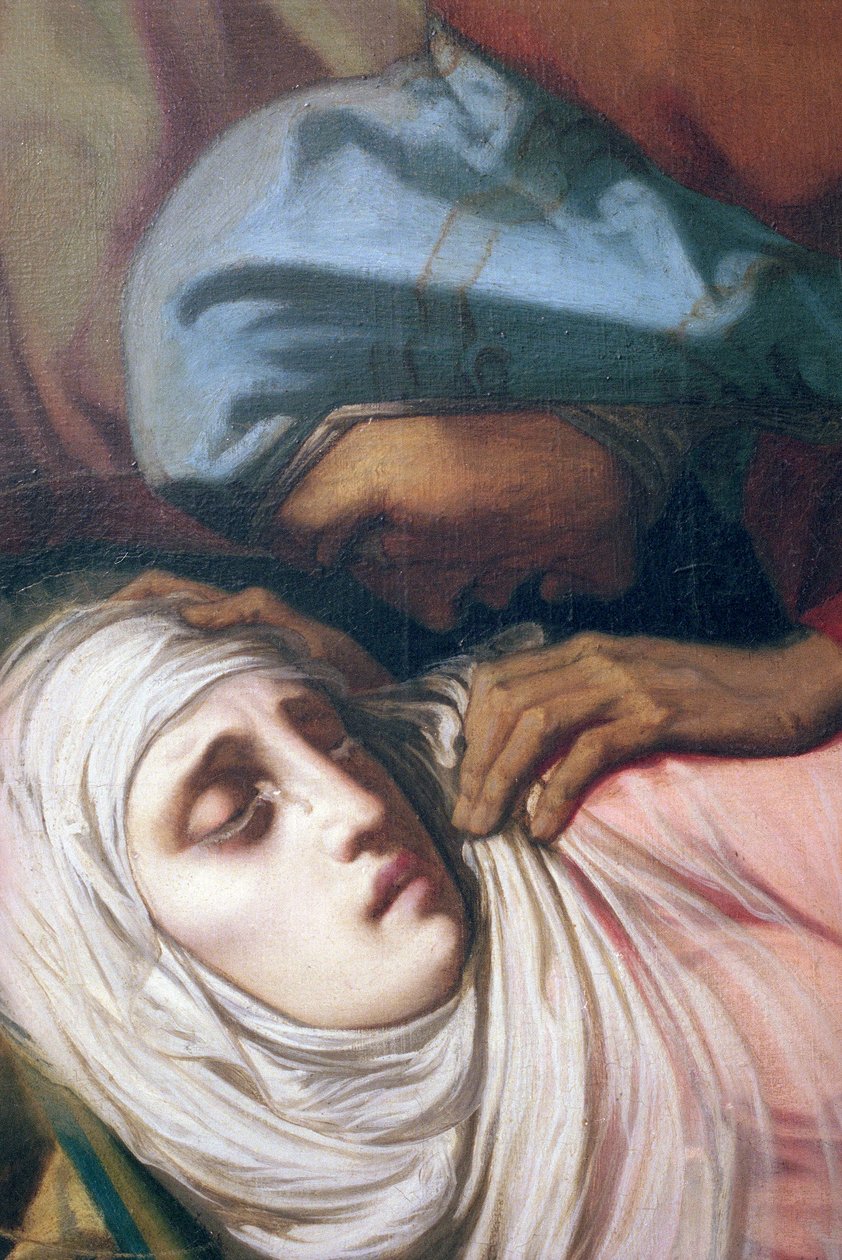 Jungfru Maria vid korsets fot, 1847 (detalj) (se även 252682 och 248129) av Henri Lehmann