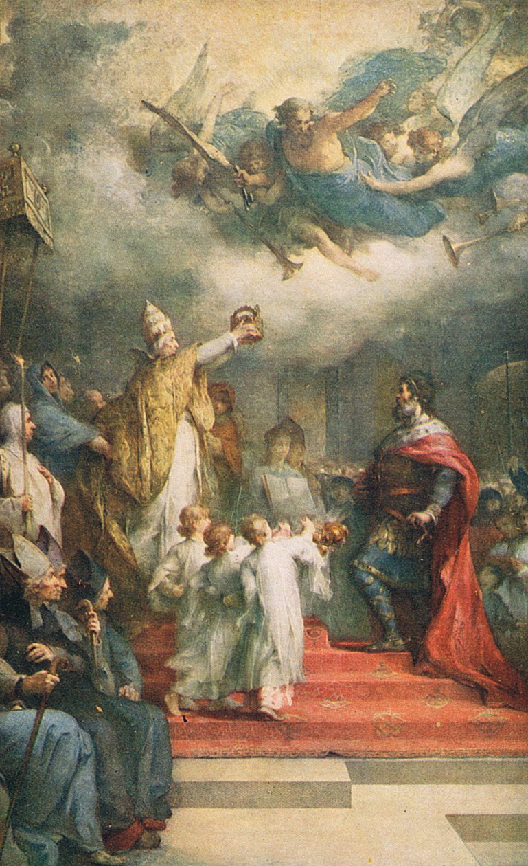 Karl den Stores kröning av Henri Leopold Levy
