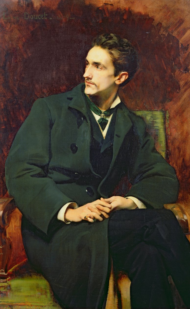 Porträtt av Robert (1855-1921) greve av Montesquiou-Fezensac, 1879 av Henri Lucien Doucet