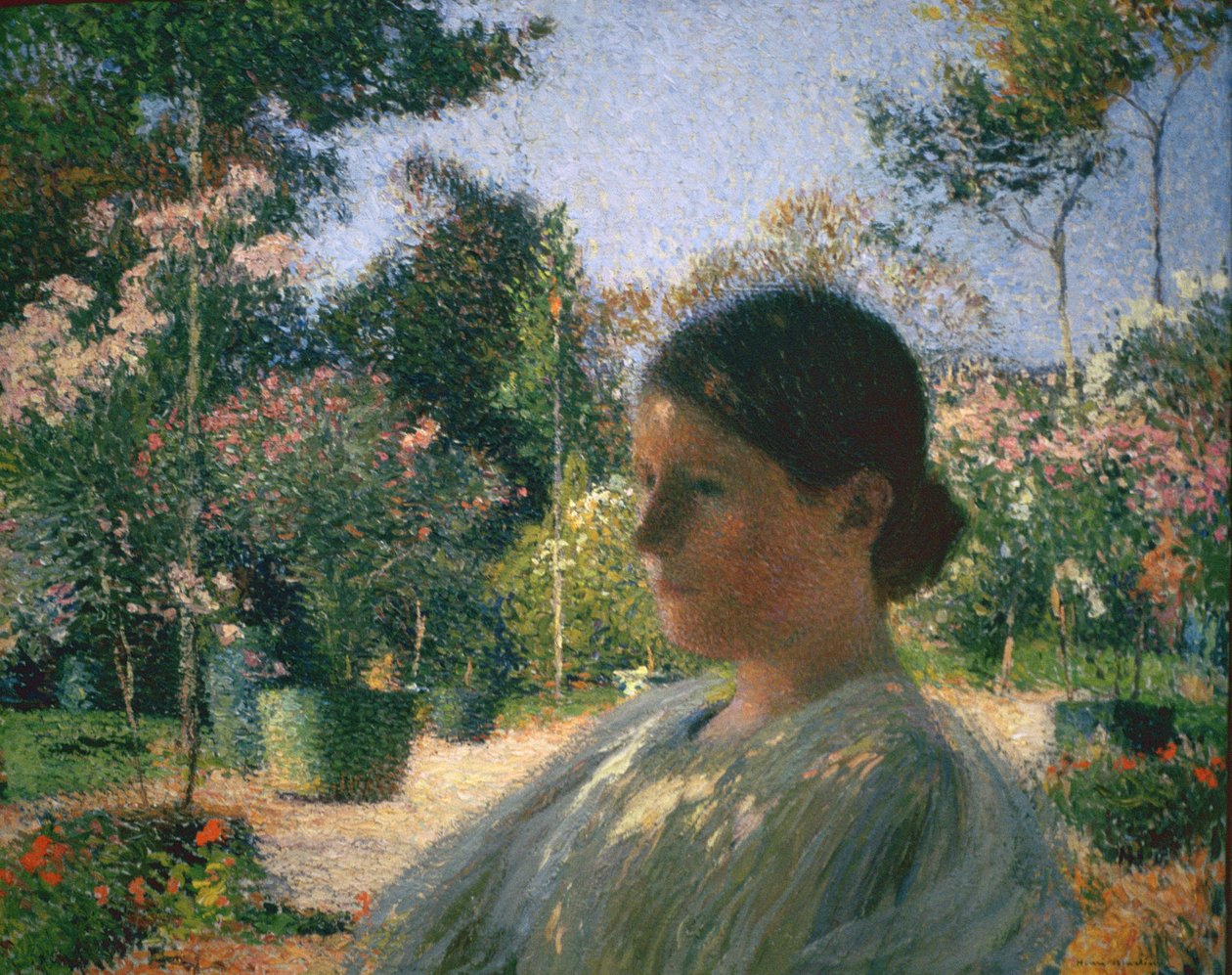 I trädgården, 1904 av Henri Martin