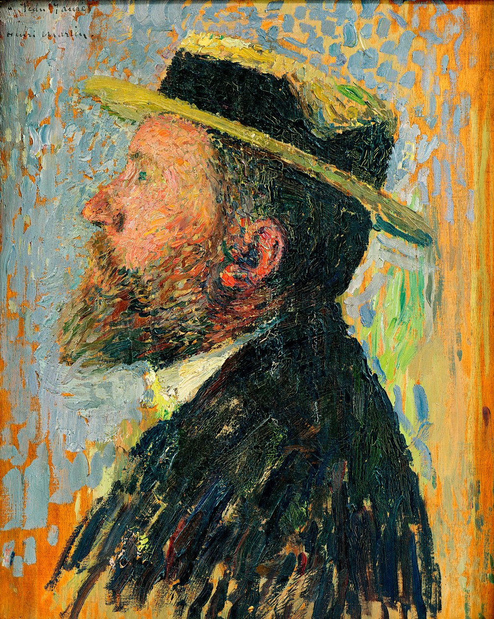 Porträtt av Jean Jaures (1859-1914), den franske socialistledaren av Henri Martin