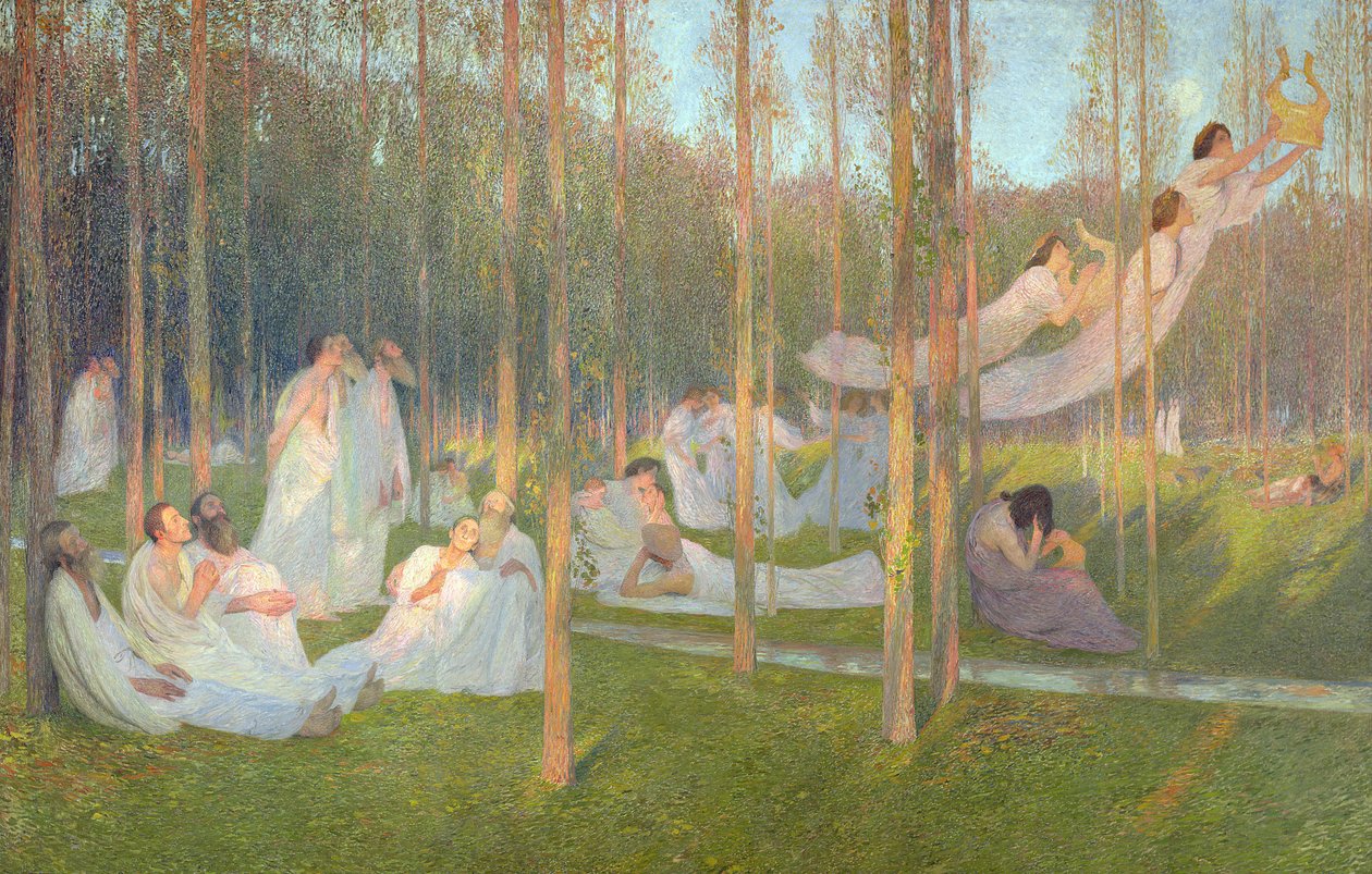 "Serenity", illustration till bok VI av Aeneiden av Henri Martin