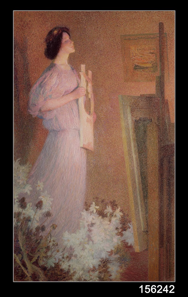 Målarens musa, ca 1900 av Henri Martin