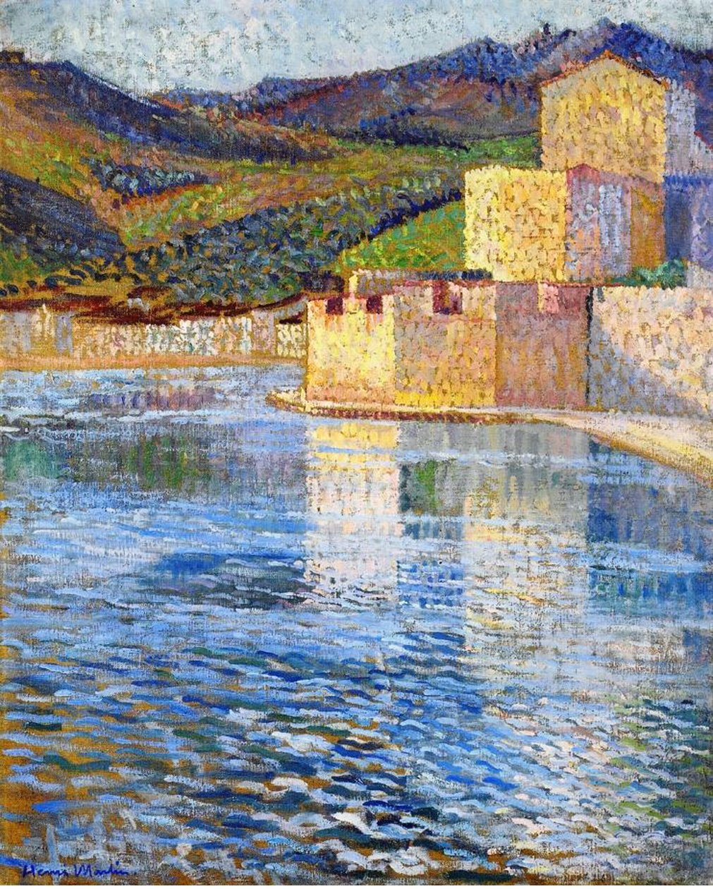 Vallarna i Collioure, ca 1915 av Henri Martin