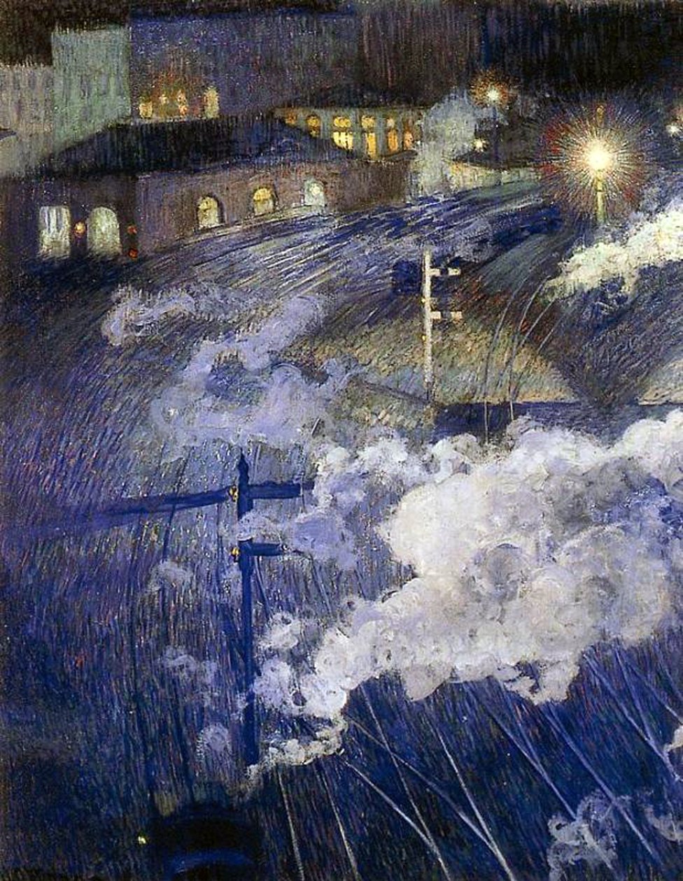 Bryssel, Luxemburgs järnvägsstation av Henri Ottmann