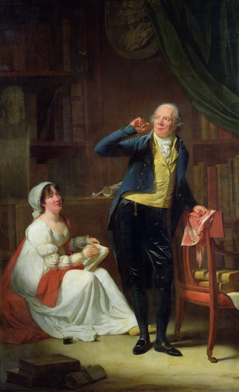 Jacques Delille (1738-1813) och hans fru, 1802 av Henri Pierre Danloux