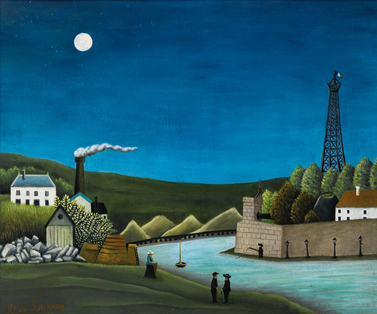 La Seine à Suresnesl  av Henri Rousseau