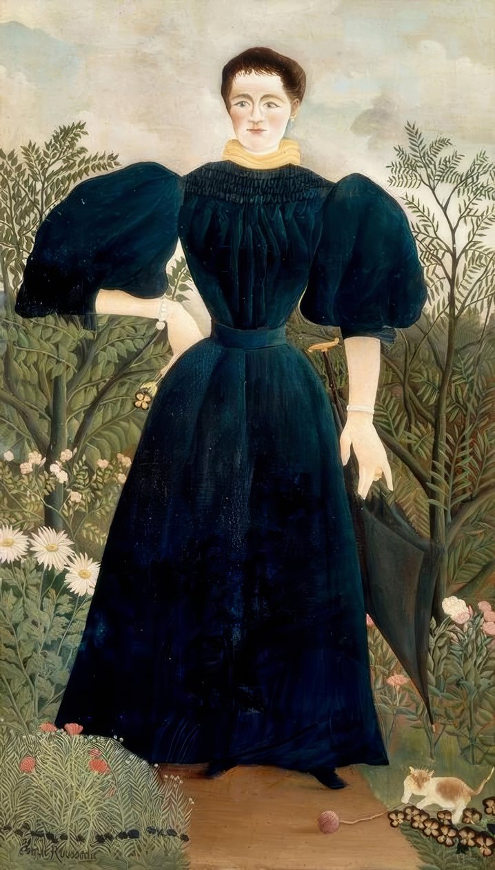 Porträtt av en kvinna av Henri Rousseau