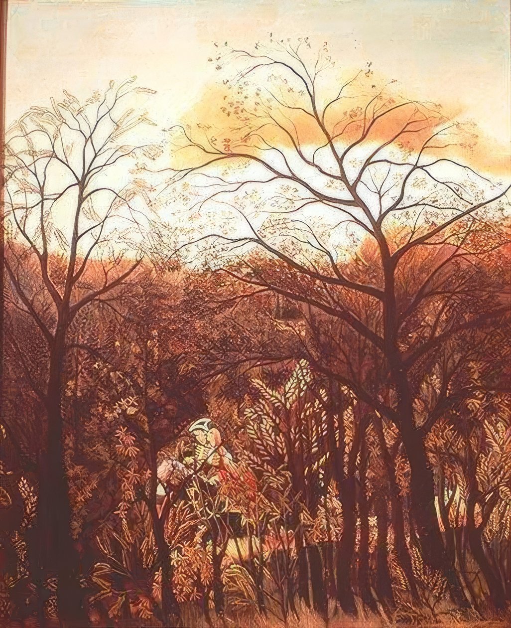 Träffas i skogen av Henri Rousseau
