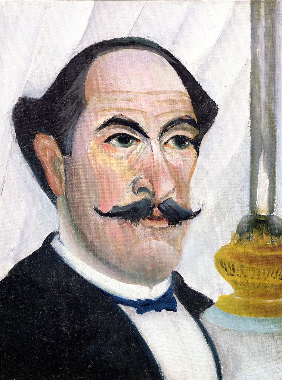 Självporträtt, ca 1900-03 (för par se 83695) av Henri Rousseau