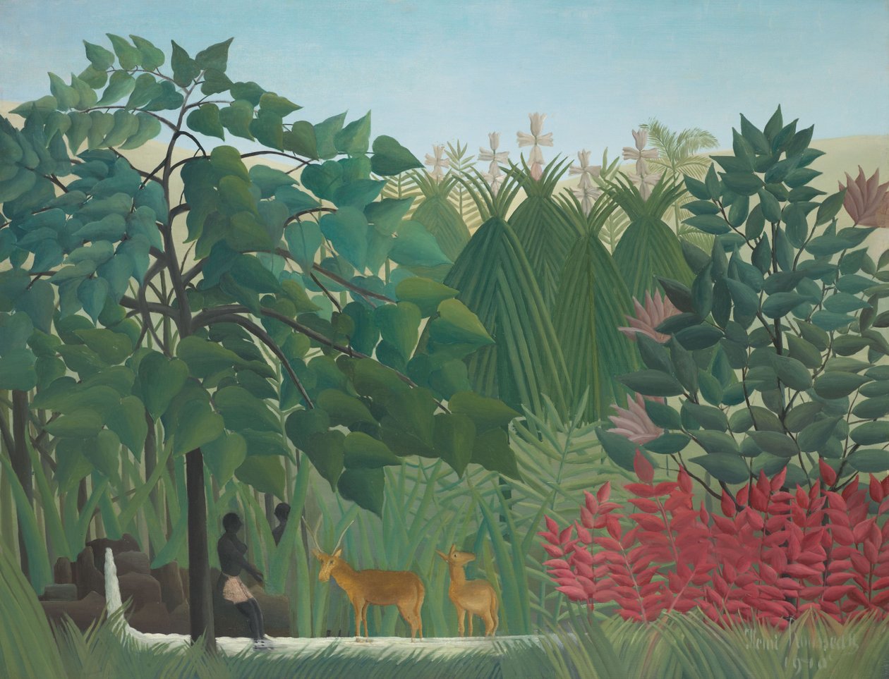 Vattenfallet av Henri Rousseau