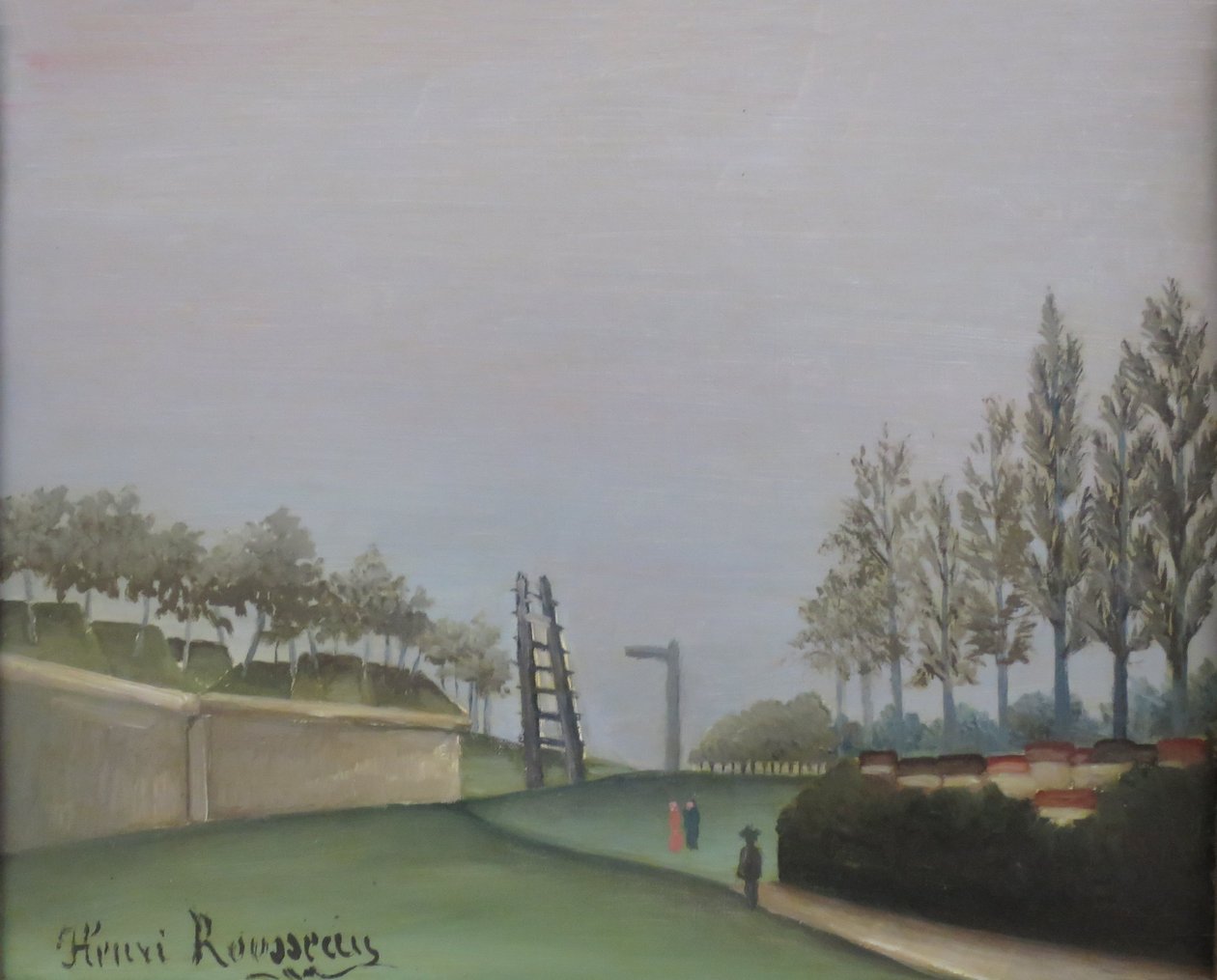 View of the Fortifications from the Porte de Vanves av Henri Rousseau