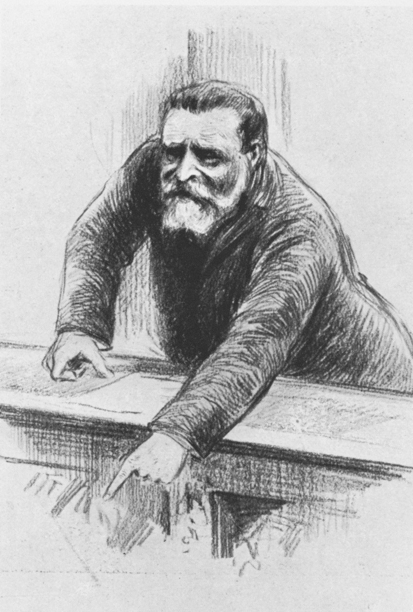 Jean Jaures i deputeradekammaren, juni 1907 av Henri Rudaux