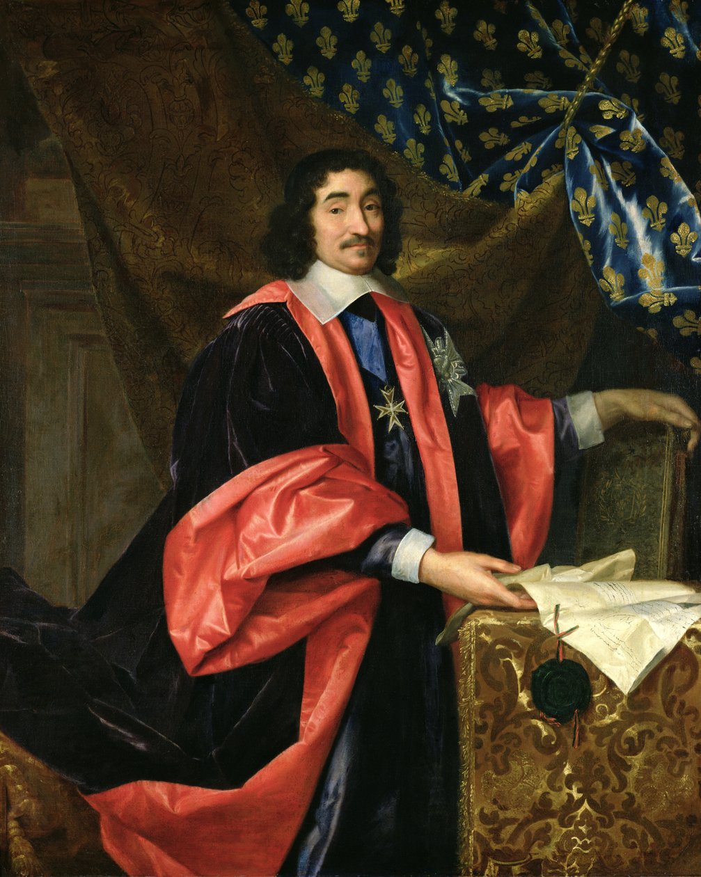 Pierre Seguier (1588-1672) Frankrikes kansler, ca 1668 av Henri Testelin