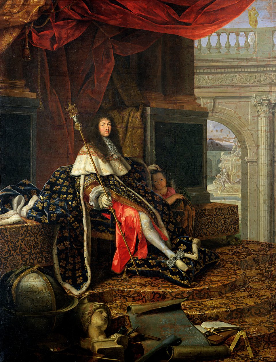 Porträtt av Ludvig XIV (1638-1715) 1668 av Henri Testelin