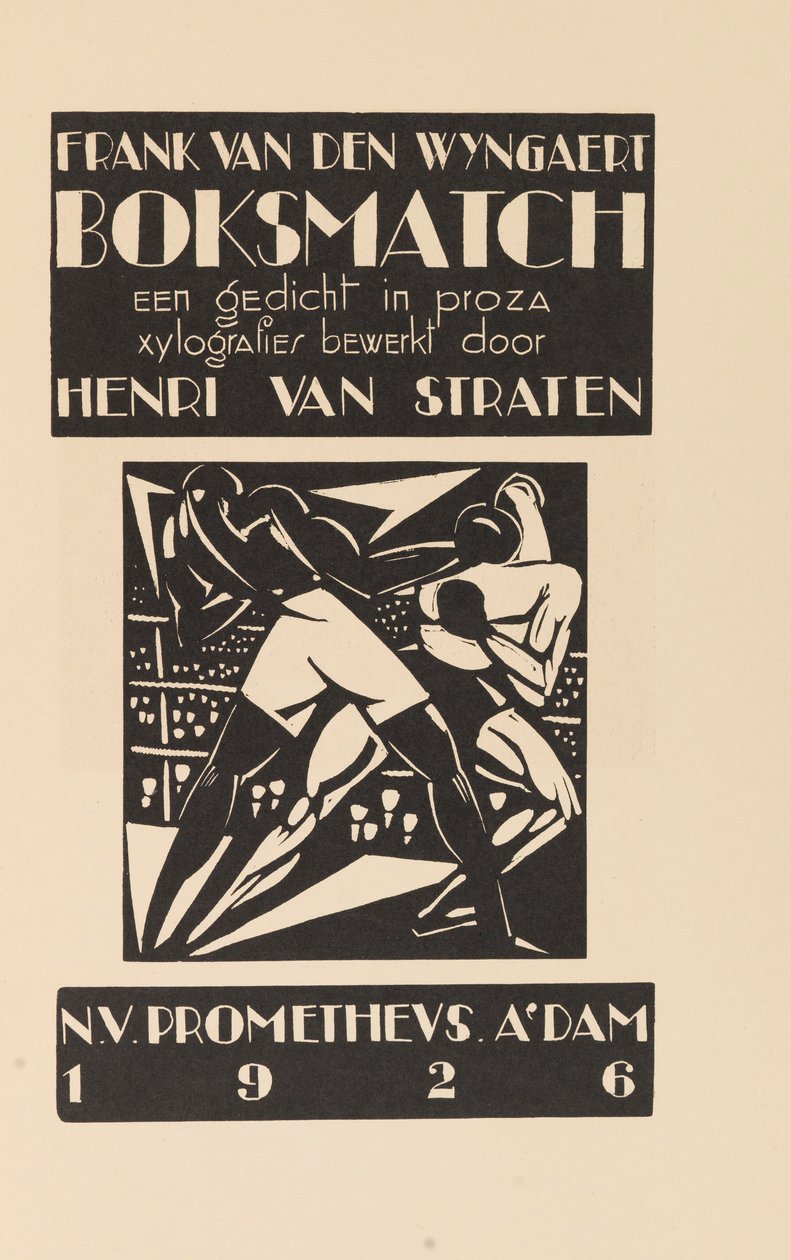 Boksmatch av Henri Van Straten