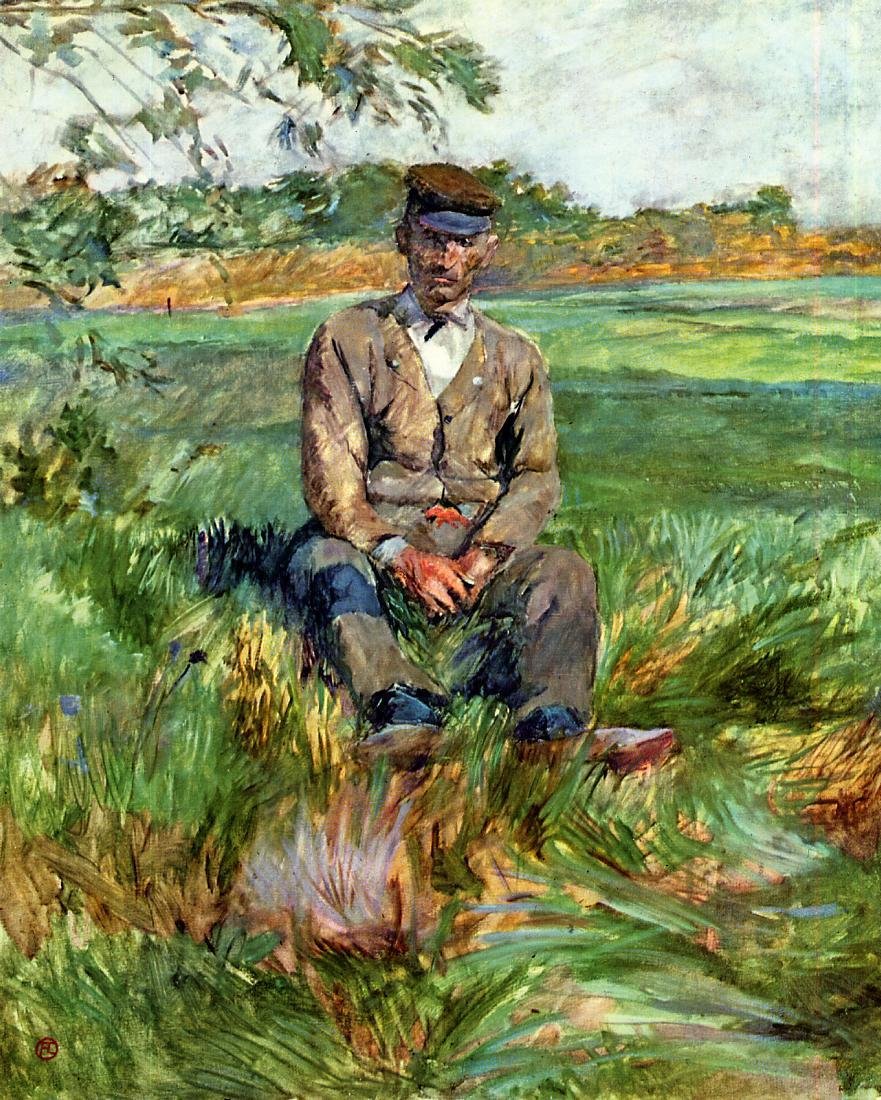 A Laborer at Celeyran av Henri de Toulouse Lautrec