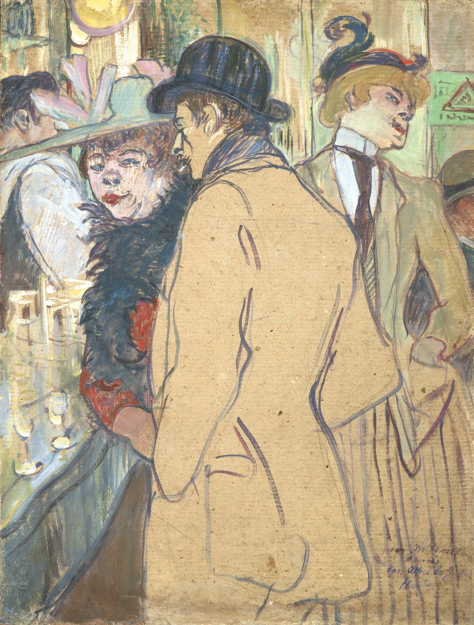 Alfred la Guigne, 1894 (olja på kartong) av Henri de Toulouse Lautrec