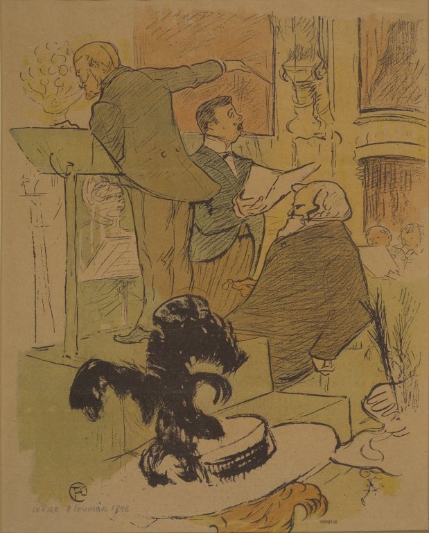 Ambroise Thomas Assistant a une repetition de Francoise de Rimini from La Rire av Henri de Toulouse Lautrec