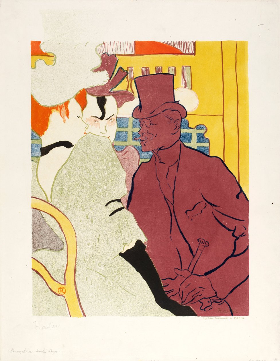 An Englishman at the Moulin Rouge av Henri de Toulouse Lautrec