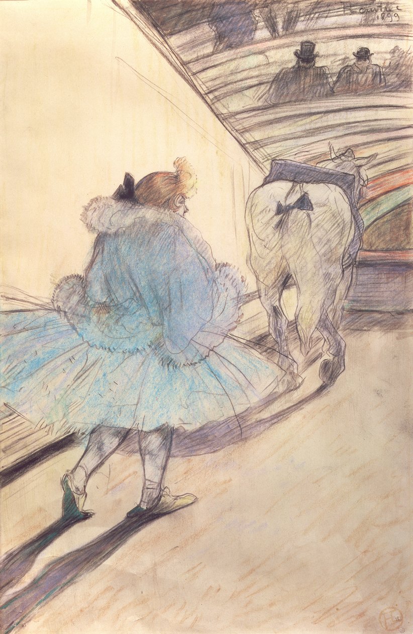 At the Circus, Entering the Ring (pastell på papper) av Henri de Toulouse Lautrec