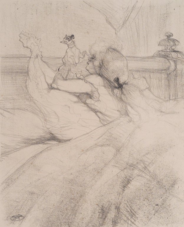 Au Lit av Henri de Toulouse Lautrec