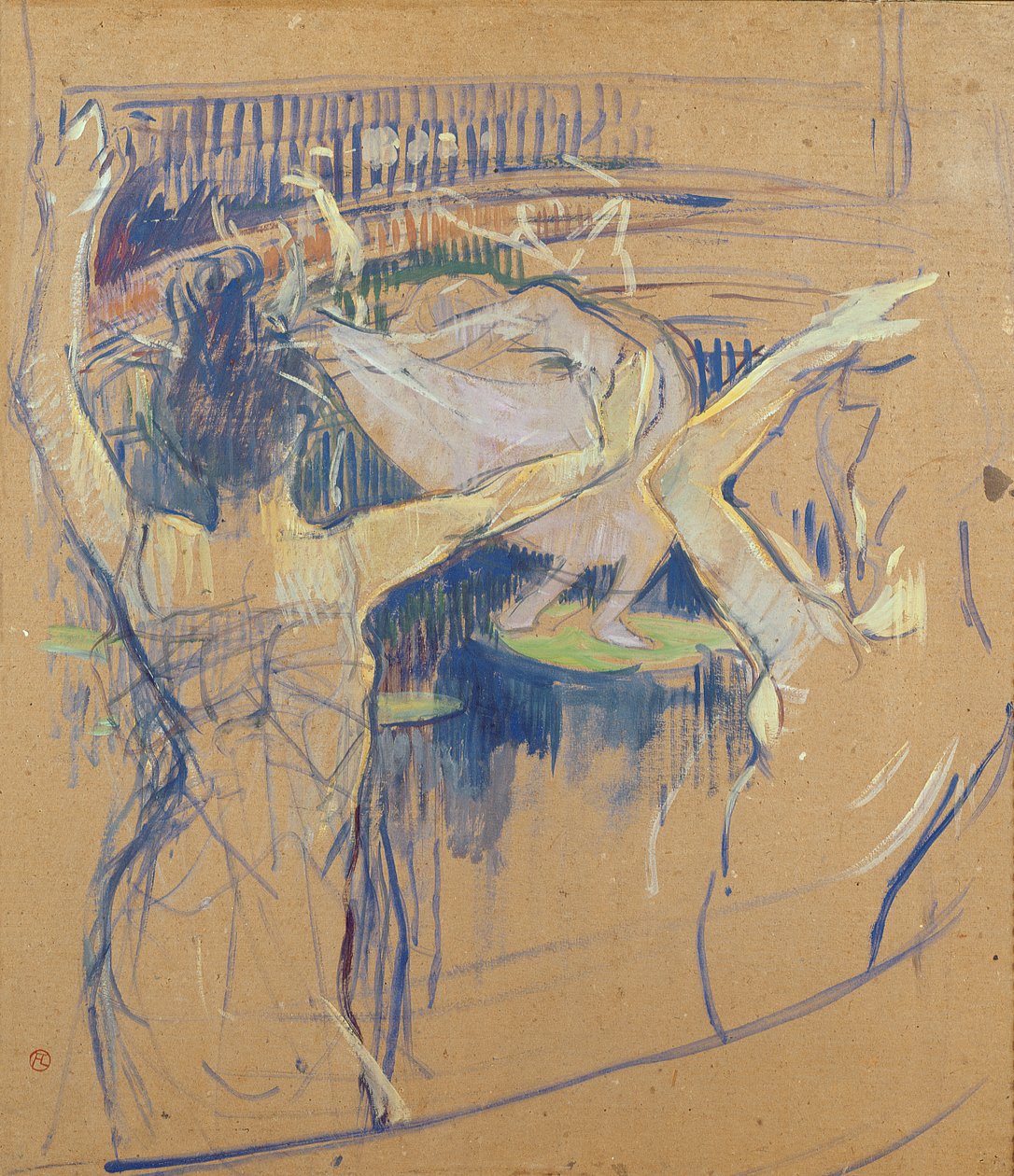 Ballet de Papa Chrysanth ème, 1892 (olja på kartong) av Henri de Toulouse Lautrec