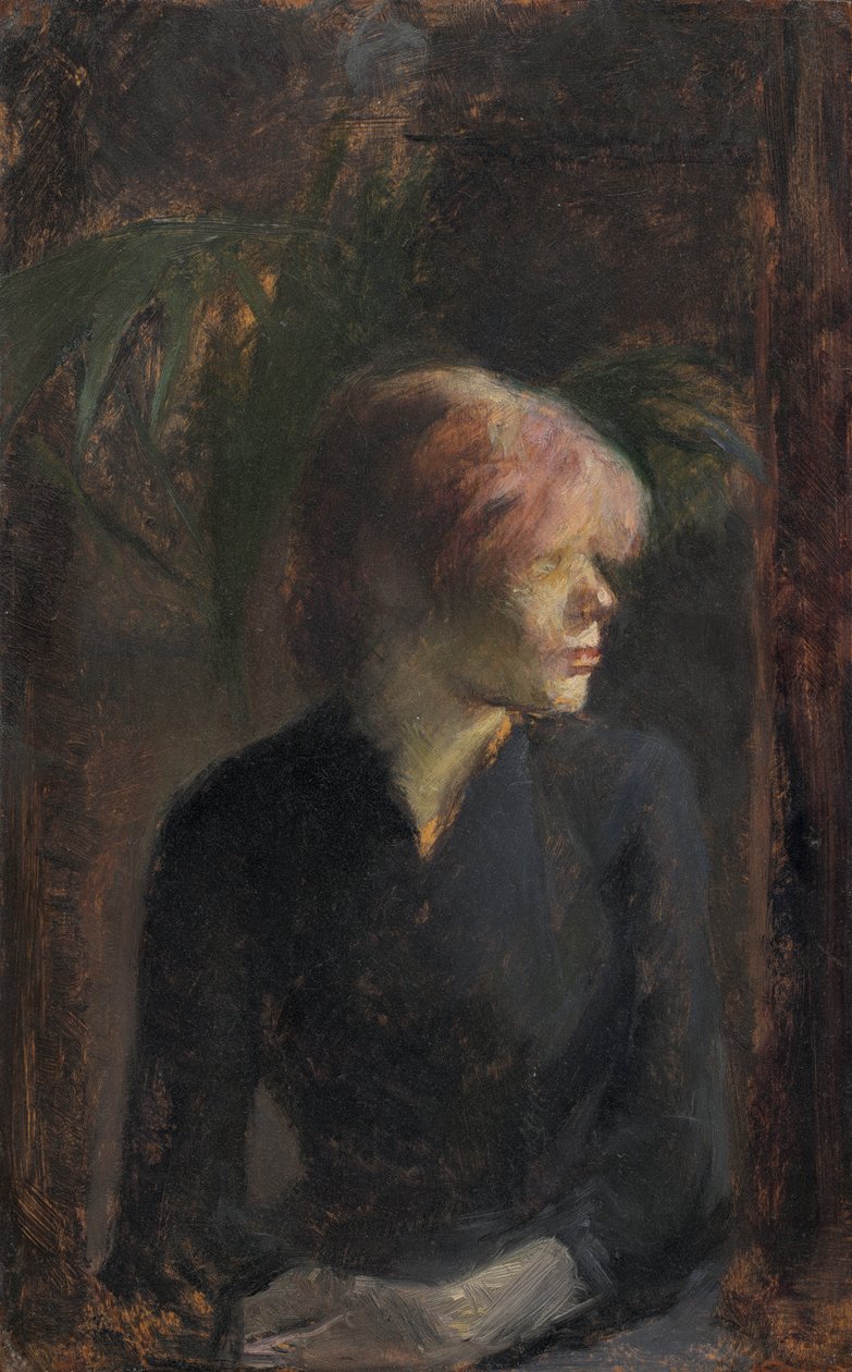 Carmen Gaudin, 1885 (olja på trä) av Henri de Toulouse Lautrec