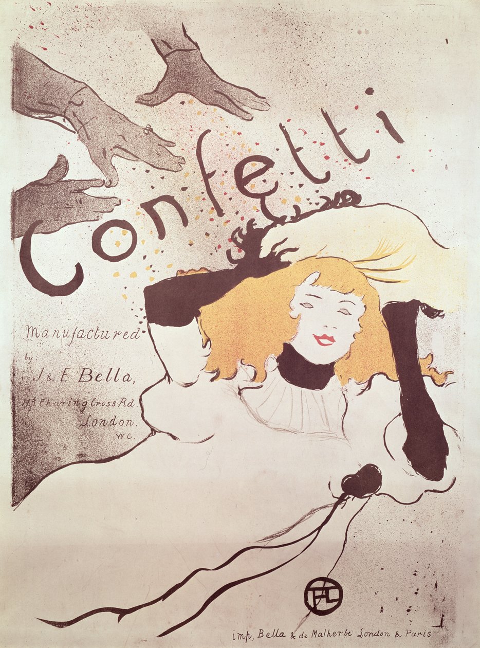 Confetti, 1893 (se även 84459) av Henri de Toulouse Lautrec