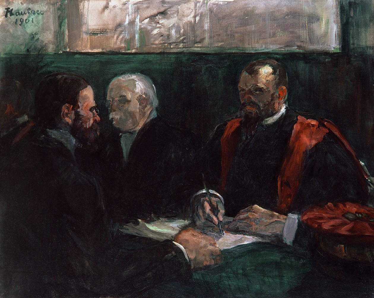 Examen vid medicinska fakulteten, 1901 av Henri de Toulouse Lautrec