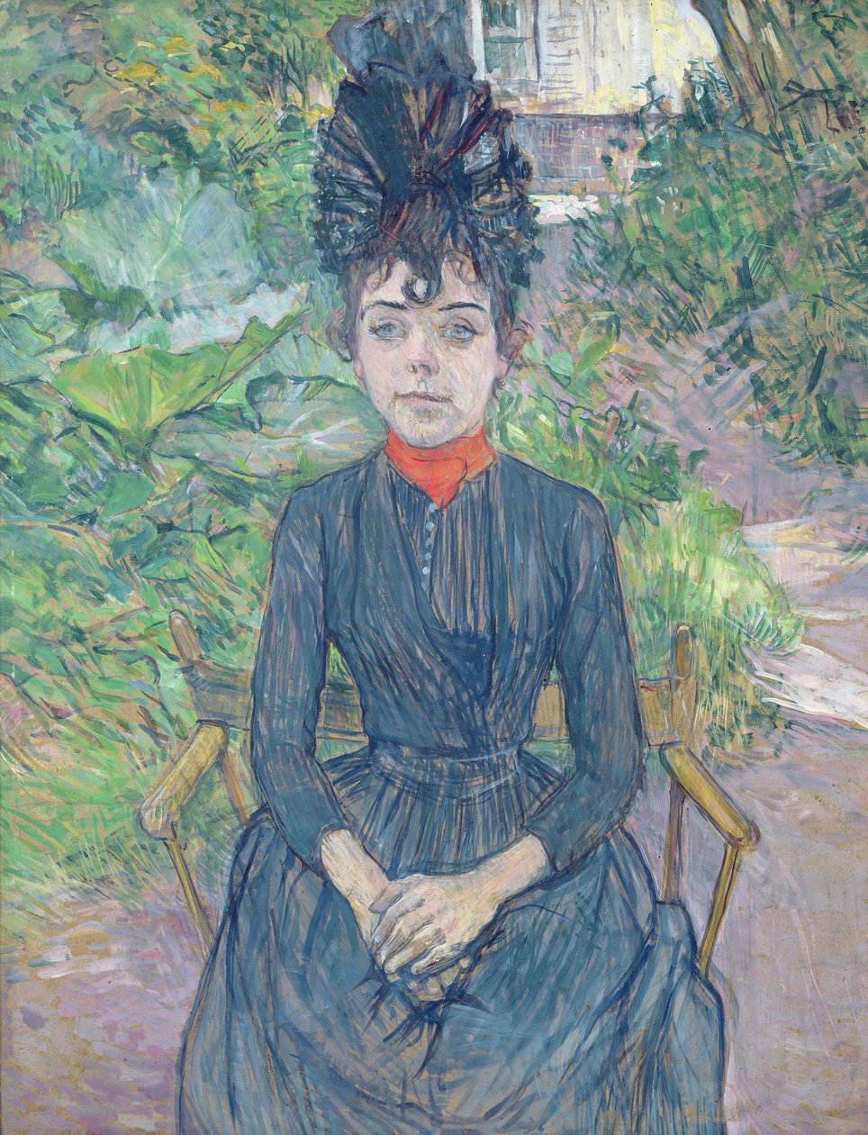 Justine Dieuhl, ca 1891 (olja på kort) av Henri de Toulouse Lautrec