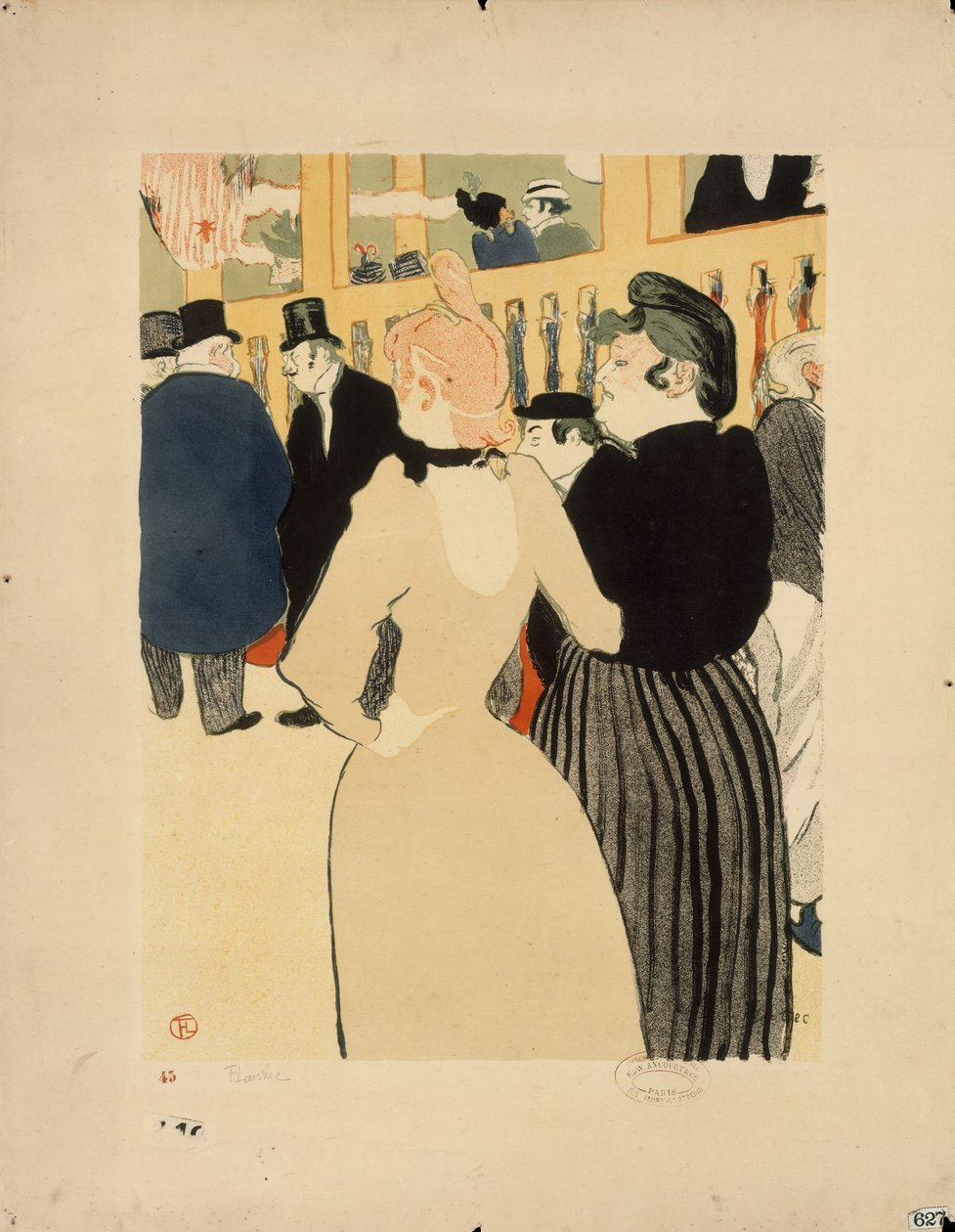 La Goulue and Her Sister av Henri de Toulouse Lautrec
