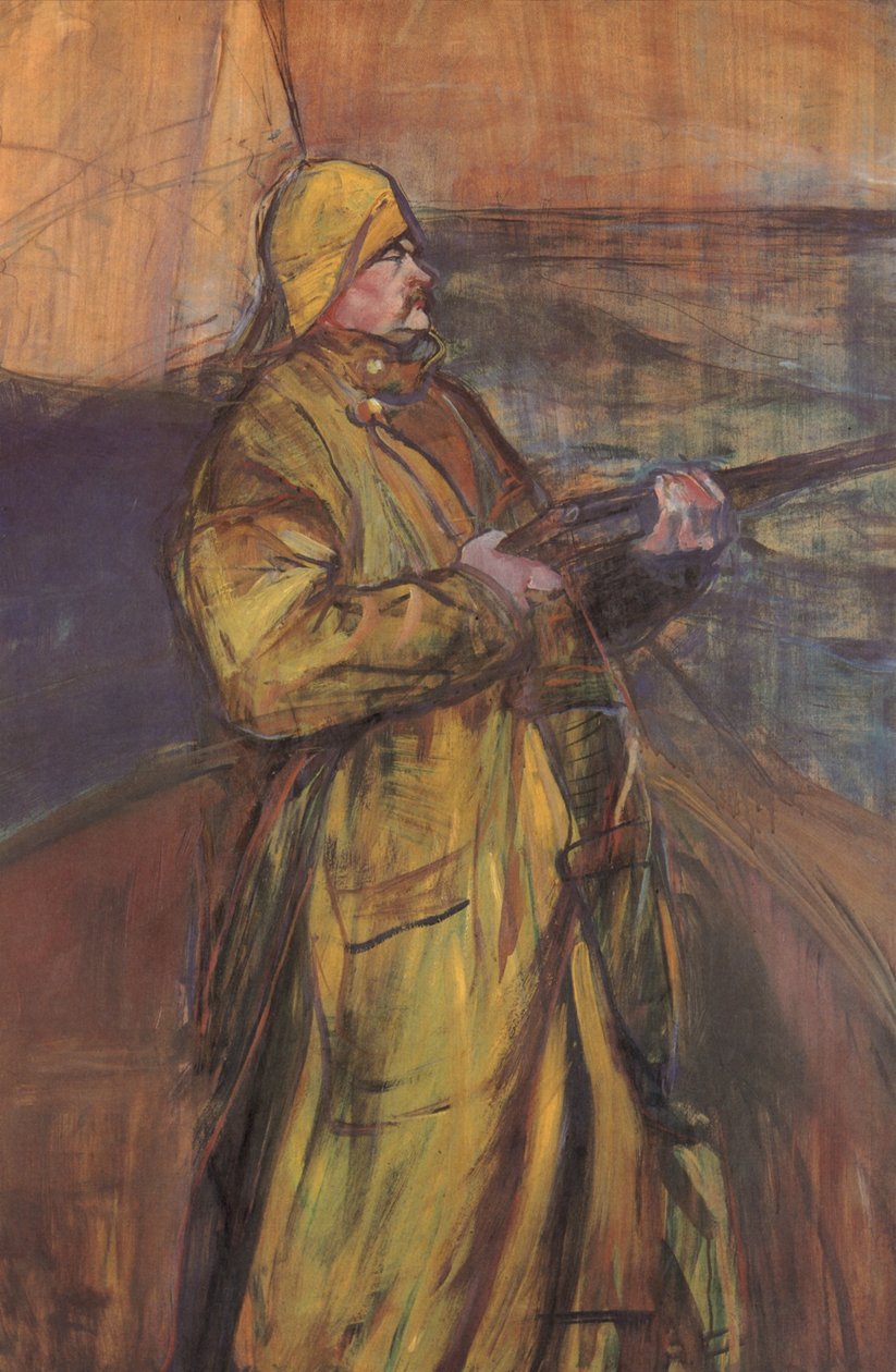 Maurice Joyant in der Somme-Bucht av Henri de Toulouse Lautrec