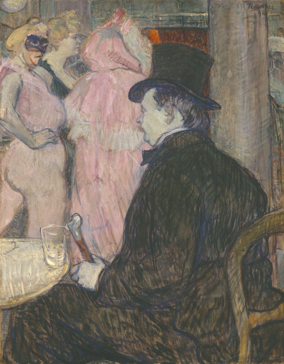 Maxime Dethomas, 1896 (olja på kartong) av Henri de Toulouse Lautrec