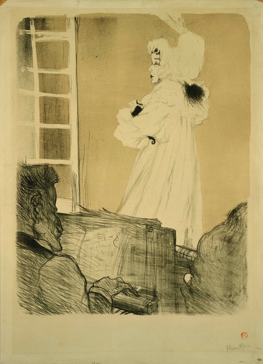 Miss May Belfort (State I) av Henri de Toulouse Lautrec