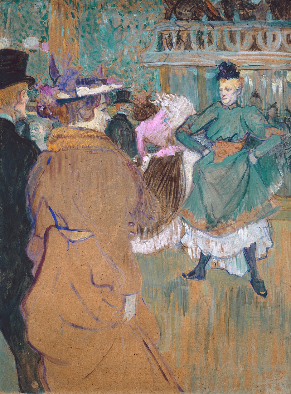 Quadrille vid Moulin Rouge, 1892 (olja på kartong) av Henri de Toulouse Lautrec