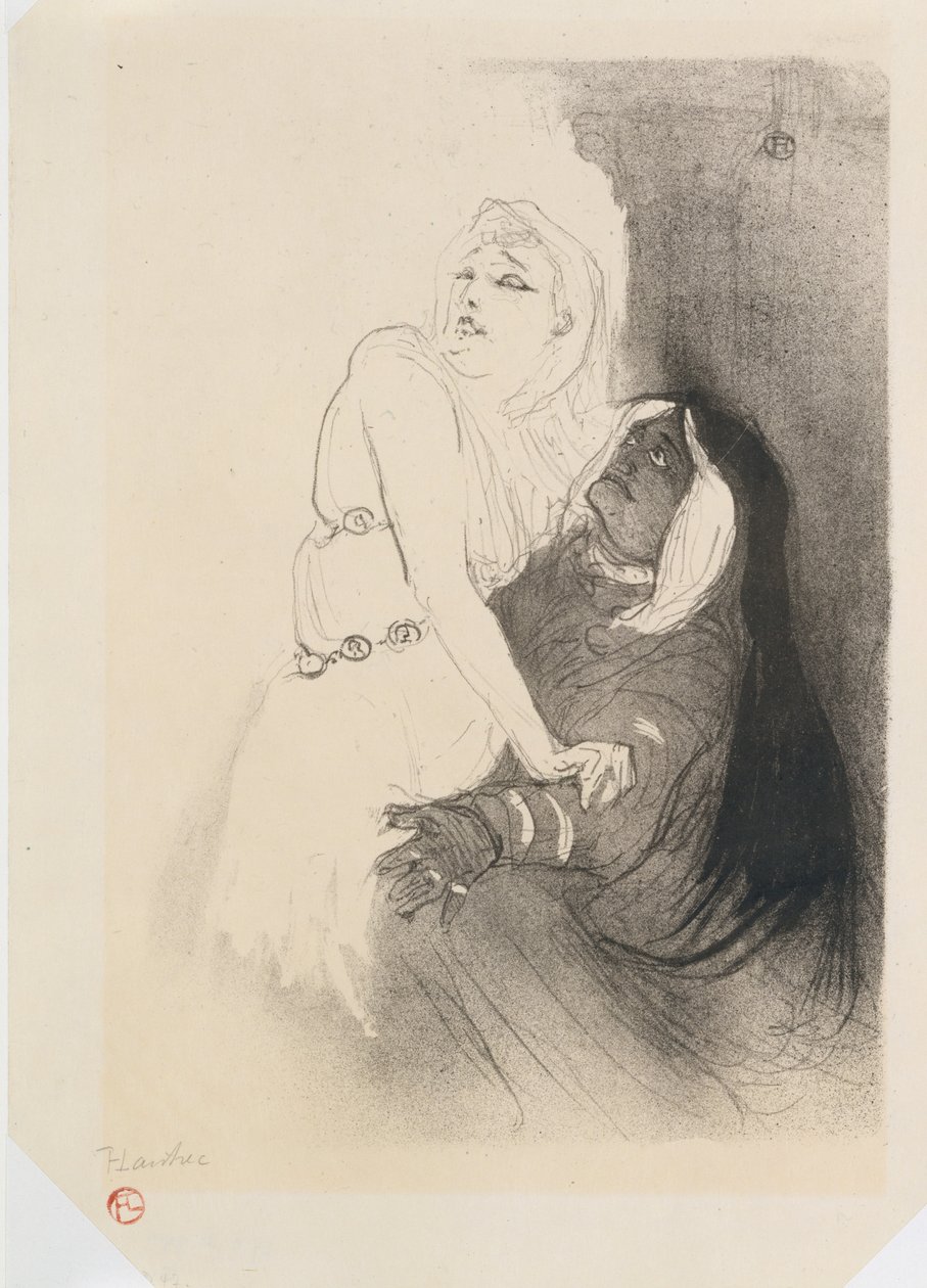 Sarah Bernhardt in Phèdre av Henri de Toulouse Lautrec