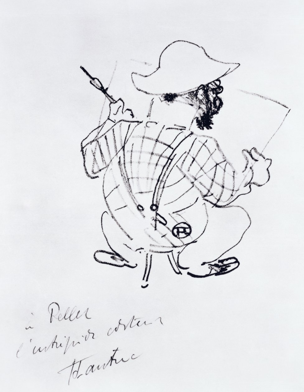 Självporträtt, 1896 (krita) av Henri de Toulouse Lautrec