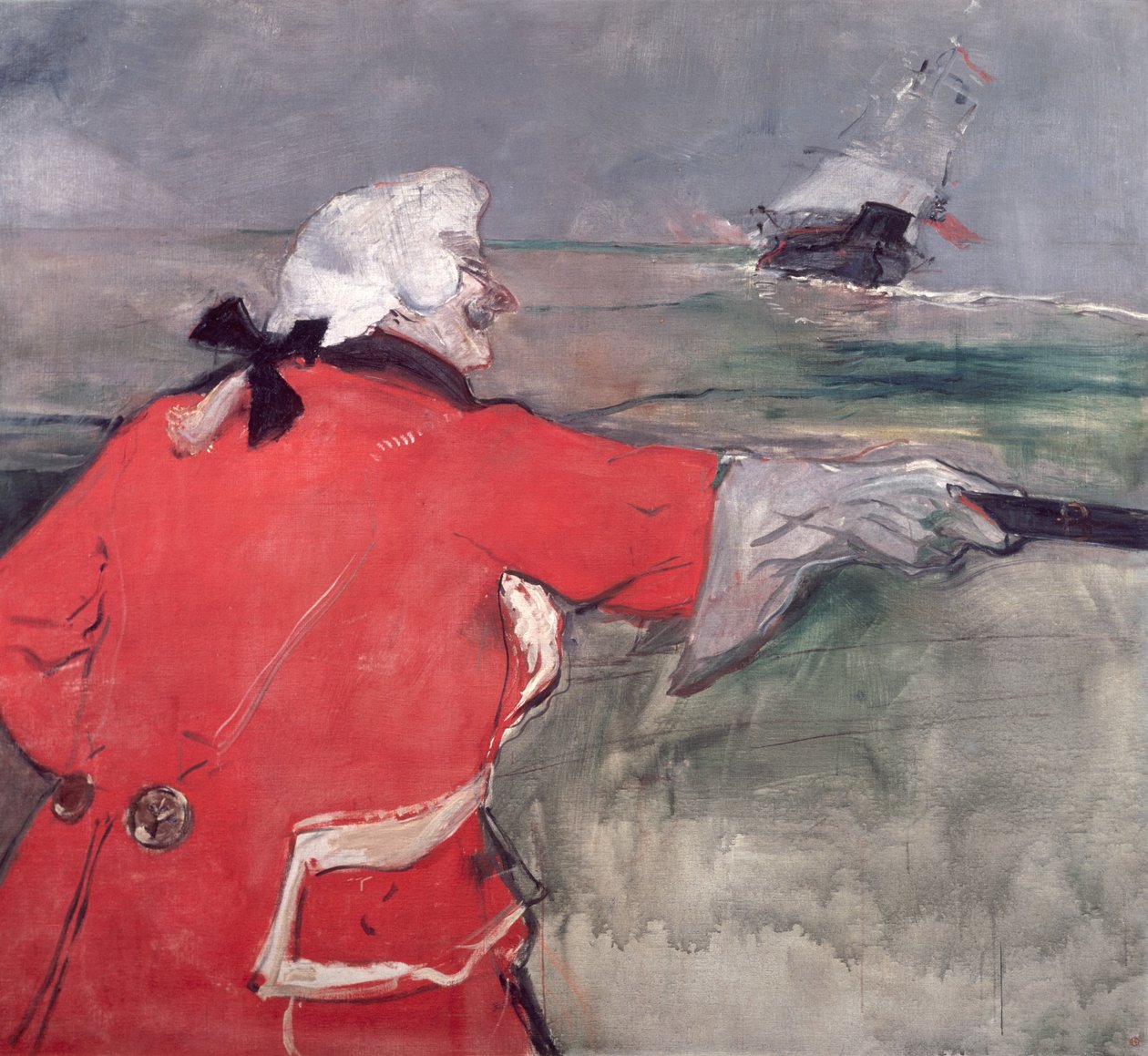 Amiral Viaud, eller Paul Viaud i en amirals kostym, 1901 av Henri de Toulouse Lautrec